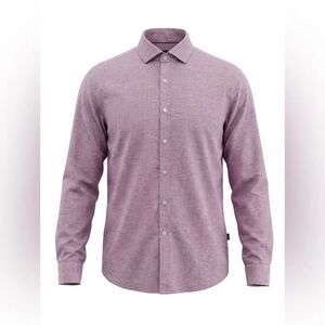 Hugo Boss Men's Purple hue Button-Up Shirt size XXL